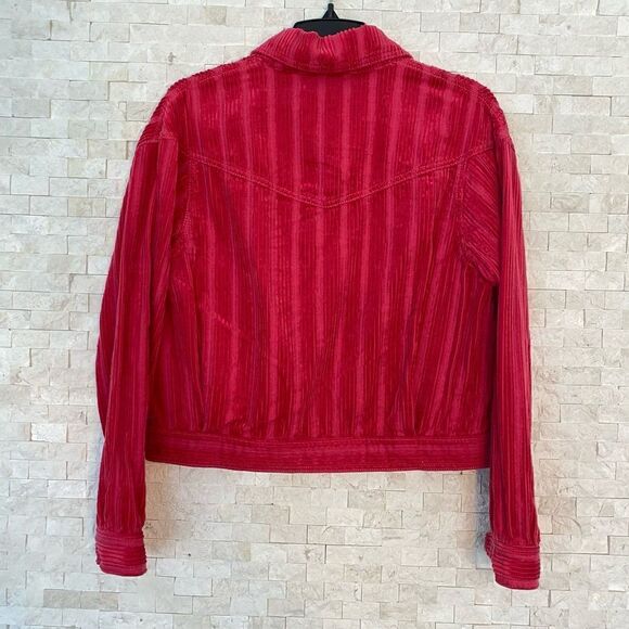 CABI 4124 CHEEKY TOPPER PINK CORDUROY BUTTON DOWN JACKET XS NWOT - Picture 4 of 11